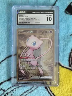 Pokemon Mew EX Gold Metal Ultra-Premium 205/165 CGC 10 Scarlet & Violet 151 - Image 1