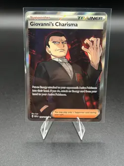 Pokemon Giovanni's Charisma Ultra Rare Card 197/165 Scarlet & Violet 151 - Image 1