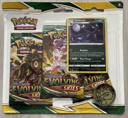 Pokemon TCG Sealed 3 Hanger Pack Lot Chilling Reign Evolving Skies Coins Promos - Image 3