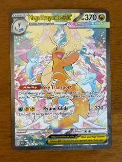 Pokemon Mega Dragonite EX SIR 290/217: Ascended Heroes PACK FRESH CLEAN 🔥 - Image 1