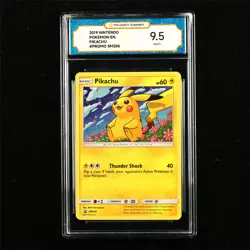 TQG 9.5 MINT+ 2019 Pokemon ENG Pikachu SM206 Promo - Image 1