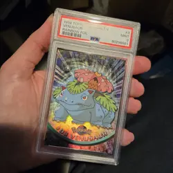 1999 TOPPS POKEMON TV #3 VENUSAUR RAINBOW FOIL MINT PSA 9 BLACK LOGO LOW POP 15! - Image 3