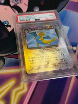 2002 Pokemon Legendary Collection Reverse Foil Dark Dragonite #5 PSA 9 Fireworks - Image 3