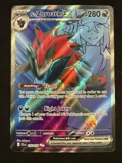 Pokemon TCG N's Zoroark ex 175/159 Sv09: Journey Together Holo - Full Art - Image 1