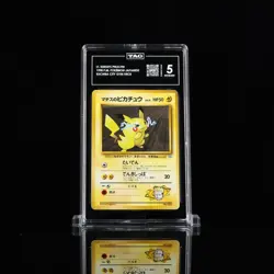 1998 Pokemon Japanese Lt. Surge’s Pikachu #025 – TAG 5 Excellent POP 1 - Image 1