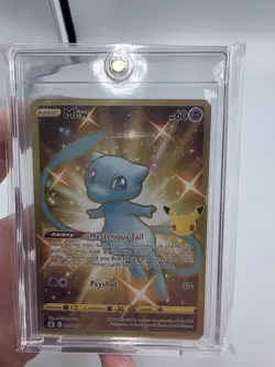 Pokemon TCG Celebrations Mew Gold Full Art Holo Card 25/25 Secret Rare NM - Image 1