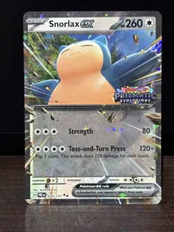 Snorlax ex 076/131 Stamped Prismatic Evolutions Double Rare Pokemon M/NM - Image 1