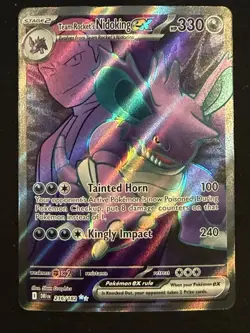 Pokemon TCG Team Rocket's Nidoking ex 216/182 Destined Rivals Holo - Full Art - Image 1