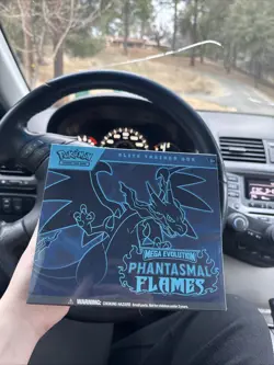 Pokemon TCG Mega Evolution Phantasmal Flames Factory Sealed Elite Trainer Box - Image 1