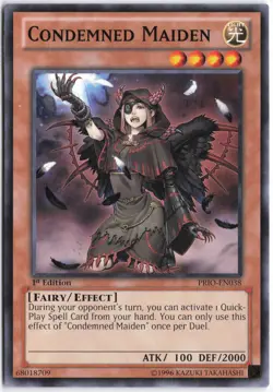 Yugioh - Condemned Maiden PRIO-EN038 1st Edition - Primal Origin - Image 1