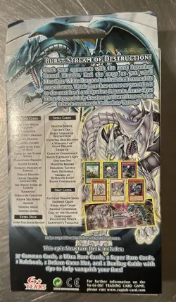 Yu-Gi-Oh! Saga Of Blue Eyes White Dragon Structure Deck 1st Edition Factory Seal - Image 2