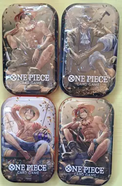 🔥 One Piece Card Game Mini-Tin Pack Set Vol 2 Lot of 4 Sealed Fast Ship 🔥 - Image 1