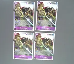 Gol D Roger SR Op13-064 Playset ×4 One Piece TCG Carrying On His Will English - Image 1