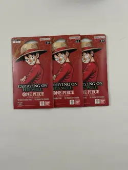 x3 One Piece Carrying On His Will OP13 Sleeved Booster Packs - Image 1