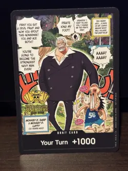 Monkey D Garp Luffy Manga 2nd Anniversary Tournament Promo DON!! One Piece TCG - Image 1