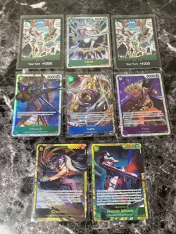 One Piece OP14 EB04 Card Lot Of 8! SEC/SR/R/DON!! Alt Art NO RESERVE! OP6 - Image 1
