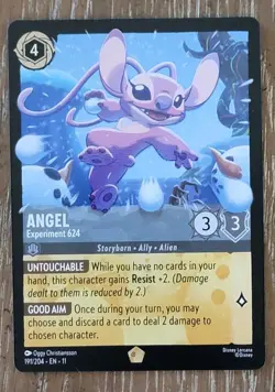 Disney Lorcana Winterspell Legendary Angel Experiment 624 #191 - Image 1