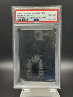 2023 Bandai Carddass Disney 100 Years Wonder Steamboat Willie *Platinum Foil* - Image 1