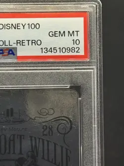 2023 Bandai Carddass Disney 100 Years Wonder Steamboat Willie *Platinum Foil* - Image 3