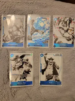 One Piece 5 Card Lot ST22 Alt Arts - NM English - Image 1