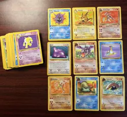 50 Pokemon Card Lot Fossil LP/MP - Image 1