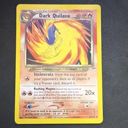 Dark Quilava Pokemon Card 39/105 Neo Destiny 60 HP Uncommon Regular 2000 - Image 1
