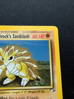 M/NM Pokemon Brock's Sandslash 1st Edition Card 23/132 Gym Heroes - Image 3