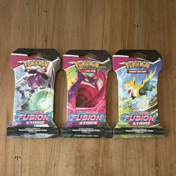 Pokemon Sword & Shield Fusion Strike 3 Booster Packs English 10 Cards - Image 1
