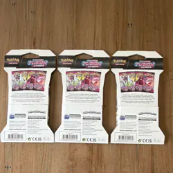 Pokemon Sword & Shield Fusion Strike 3 Booster Packs English 10 Cards - Image 2