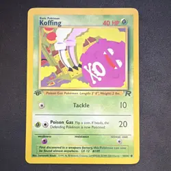 Koffing 1st Edition Pokemon Card 58/82 Team Rocket 40 HP Regular - Image 1