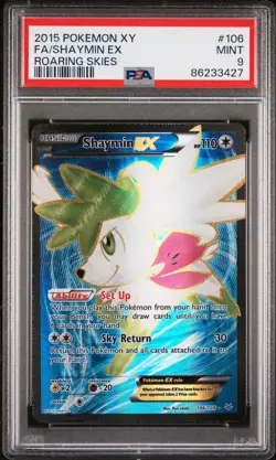 Pokemon XY Roaring Skies Shaymin EX Full Art 106/108 PSA 9 Card Game TCG CCG - Image 1