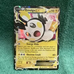Pokemon Emolga EX 46/146 Basic Holo Rare Lightning Card English - Image 1