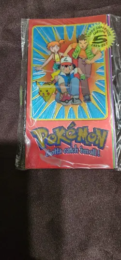 Pokemon Topps Chrome Foil Supersize Jumbo 5 Card Set SEALED TV - Image 1