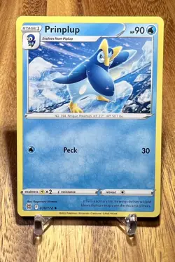 Prinplup 036/172 Non Holo Uncommon Brilliant Stars Pokemon Card - Image 1