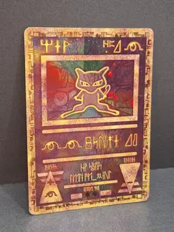 Ancient Mew Pokemon Card Holographic TCG Movie Promo Vintage Collect WOTC Mewtew - Image 3