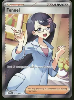 Pokemon Cards Fennel 162/086 Black Bolt Ultra Rare NM - Image 1