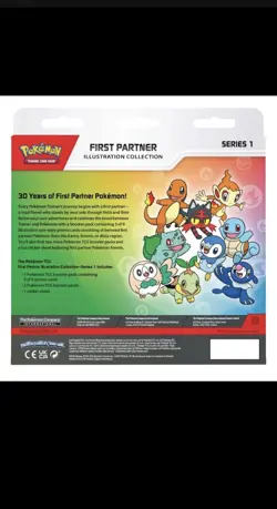 PRESALE (x4) Pokemon First Partner Illustration Collection Series 1: Late March - Image 3