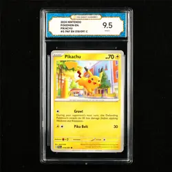 TQG 9.5 MINT+ 2024 Pokemon ENG Pikachu 018/091 C - Image 1