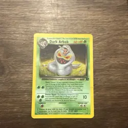 Pokemon Dark Arbok Holo Shift Error Team Rocket 2/82 Heavily Played - Image 1