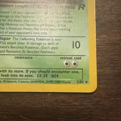 Pokemon Dark Arbok Holo Shift Error Team Rocket 2/82 Heavily Played - Image 2
