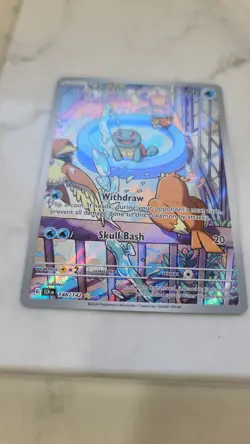 Pokemon Squirtle Illustration Rare Full Art Holo 148/142 Sv07: Stellar Crown - Image 2