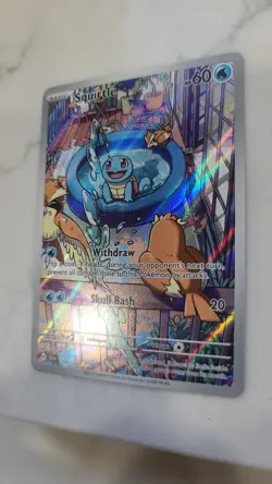 Pokemon Squirtle Illustration Rare Full Art Holo 148/142 Sv07: Stellar Crown - Image 4