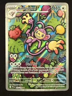 Pokemon TCG Ambipom 107/094 Me02: Phantasmal Flames Holo - Illustration Rare - Image 1
