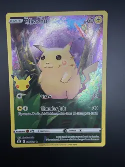 Pokemon Pikachu 005/025 25 Celebrations Holo Nm English 2021 - Image 1