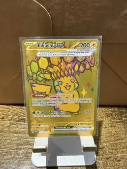 2025 Pokemon SV Prismatic Evolutions Pikachu ex Full Art Gold #179/131🔥 - Image 1