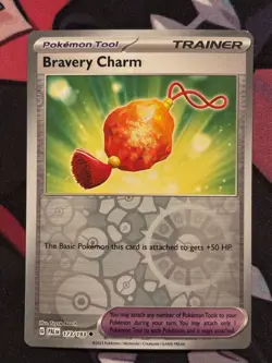 Bravery Charm 173/193 Reverse Holo Uncommon Pokemon TCG S&V Paldea Evolved - Image 1