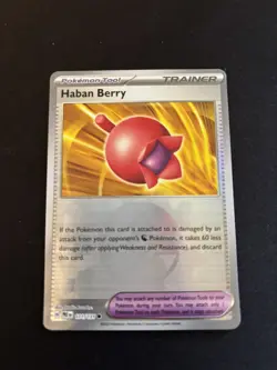 111/131 Haban Berry Poke Ball Holo Pokemon TCG Prismatic Evolutions - Image 1