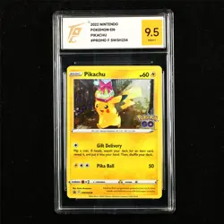 TQG 9.5 MINT+ 2022 Pokemon ENG Pikachu SWSH234 Promo - Image 1