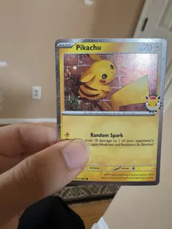 Pikachu *2 SWIRL* #051/162 [COSMOS] 2026 Pokemon Day 30th Anniversary Pokemon NM - Image 5