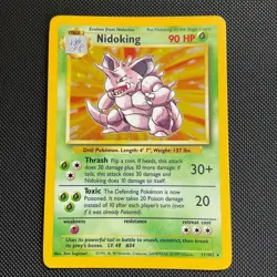 Pokemon TCG Nidoking Base Set 11/102 Holo Unlimited Holo Rare - Image 1